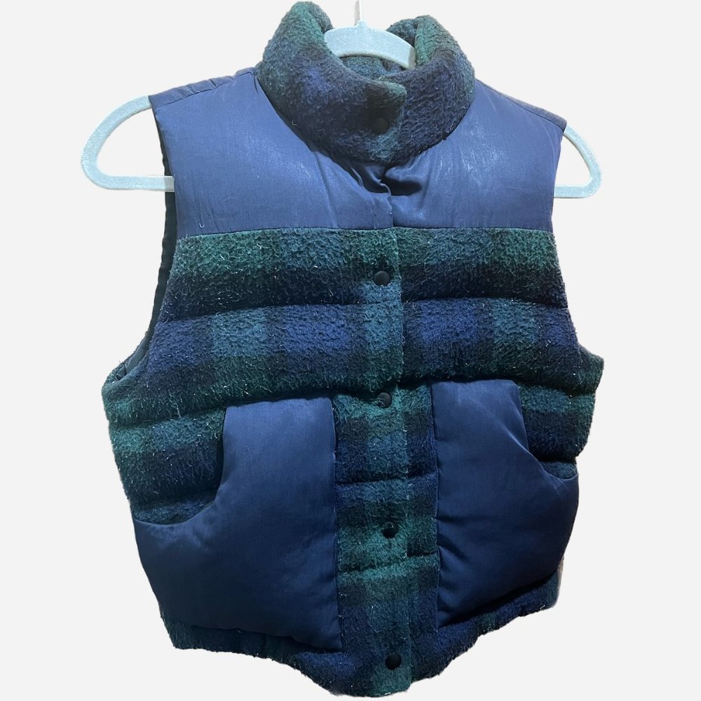 Joe's Jeans Plaid Down Puffer Vest
